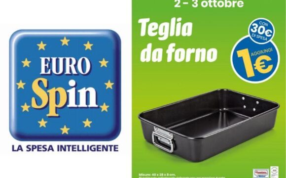 Eurospin teglia da forno a 1 euro