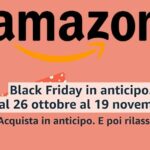 Amazon Black Friday 2020 in anticipo