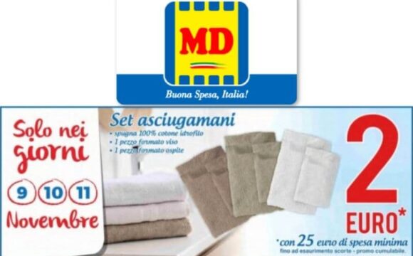 MD set di asciugamani a soli 2 euro!