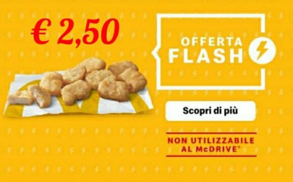 McDonald's McNuggets a € 2,50