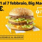 McDonald's Big Mac a € 2, offerta flash!