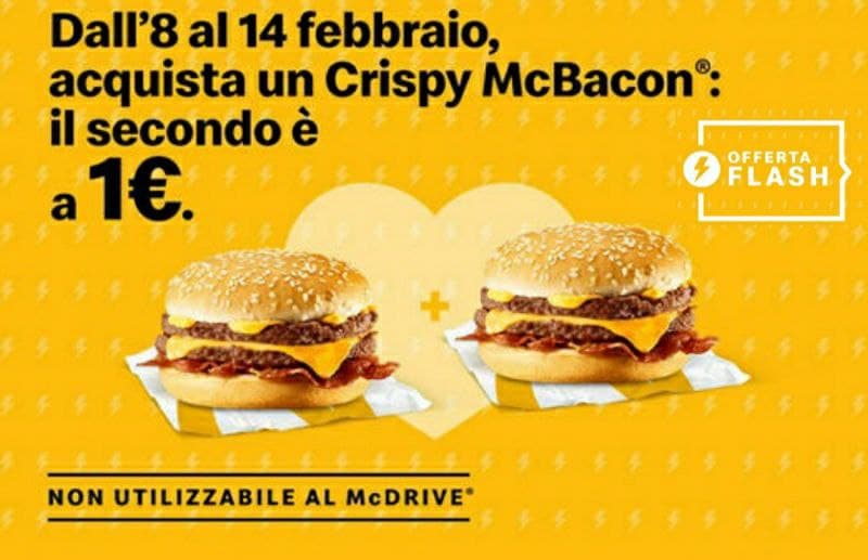 McDonald’s Crispy McBacon a 1€