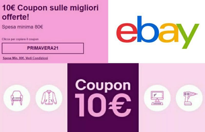 Codice Sconto Ebay 10 euro, PRIMAVERA21