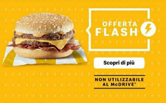 McDonald’s Crispy McBacon a soli € 2 offerta flash