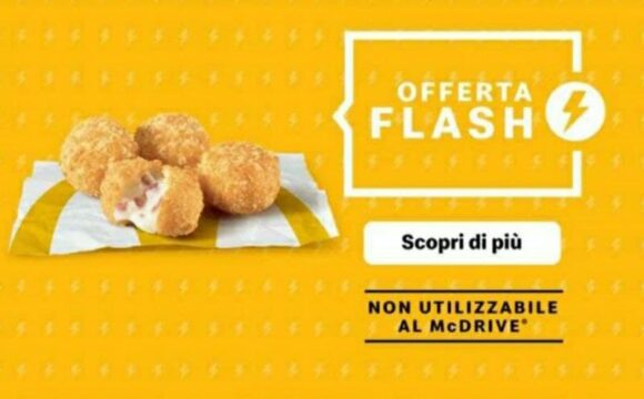 McDonald’s Pepite a € 1,20 nuova offerta flash fino al 25 aprile