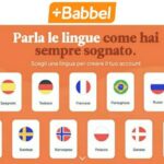 Babbel abbonamento annuale scontato al 50% impari nuove lingue