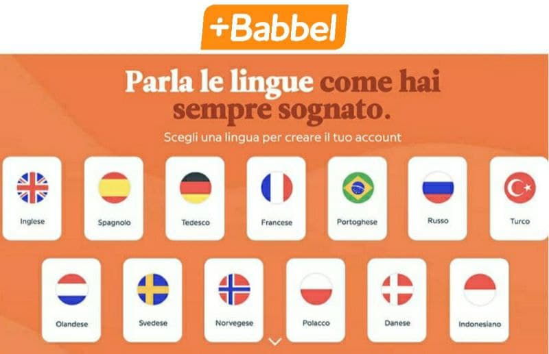 Babbel abbonamento annuale scontato al 50% impari nuove lingue