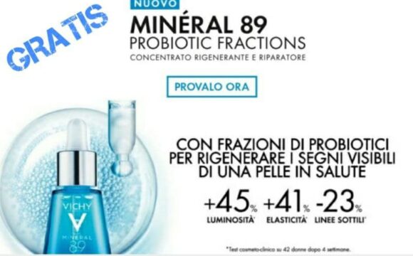 Campione omaggio Vichy Mineral 89 Probiotic Fractions affrettati richiedi gratis fino ad esaurimento scorte