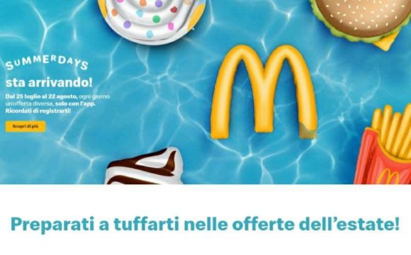 McDonald’s Summerdays 30 giorni di gustose offerte