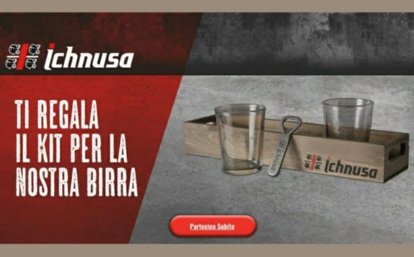 Premio certo birra Ichnusa scopri come ricevere il kit comprende vassoio 2 bicchieri apribottiglie