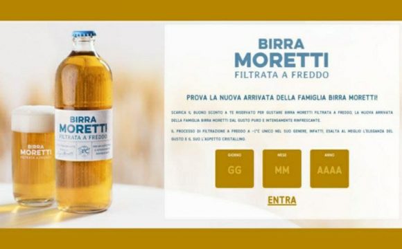 Stampa gratis il Buono sconto di € 0,50 Birra Moretti Filtrata a freddo