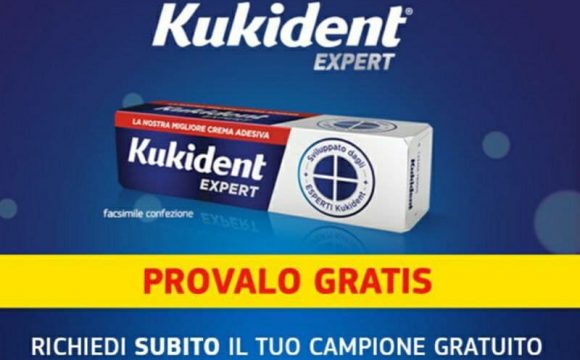 Campione omaggio Kukident Expert crema adesiva per dentiere