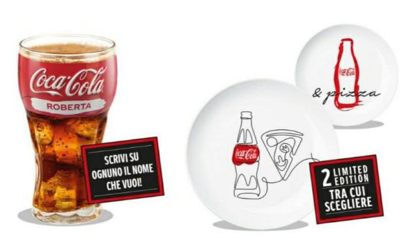 Nuovo Concorso Coca-Cola piatti e bicchieri personalizzati