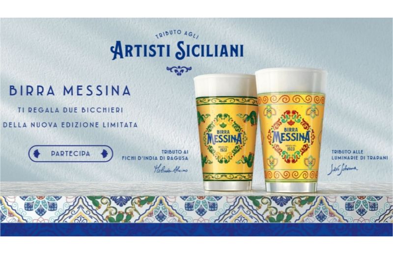 Birra Messina Bicchieri Decorati 2022 nuovo premio certo